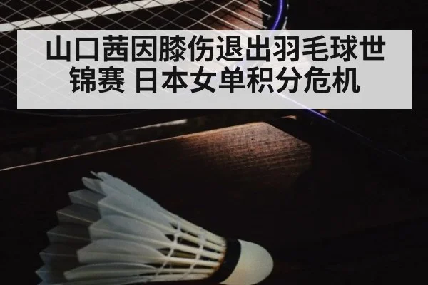 山口茜因膝伤退出羽毛球世锦赛 日本女单积分危机
